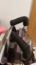 2 unids/par accesorios para cochecito de bebé cochecito con mango delantero cochecito cinta mágica negra paragolpes accesorios para cochecito silla de paseo
