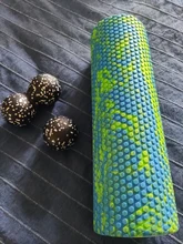 Rodillo de espuma para Yoga, juego de pelota de cacahuete, bloque de Pilates, Bola de rodillo de masaje de cacahuete para terapia, ejercicio de relajación, aliviar el estrés