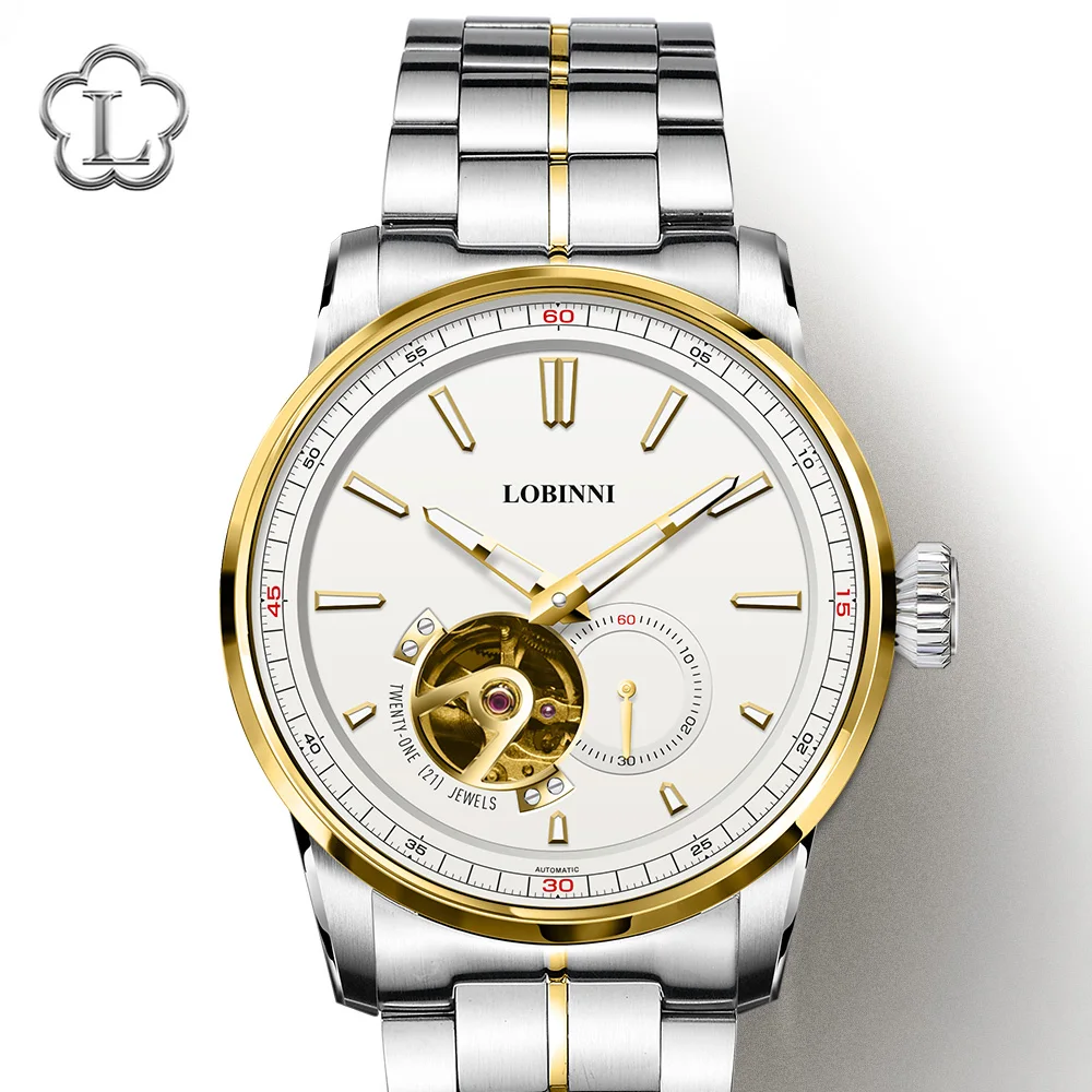 

LOBINNI Watch Men Fashion Business Mechanical Japan Citizen Automatic Male Watches Top Brand Luxury Design Waterproof Watch 9015