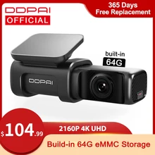 Câmera 4k build-in wifi gps 24h estacionamento 2160p carro da movimentação automática do veículo recroder mini5 câmera 4k do carro do andróide de ddpai traço cam mini 5 uhd dvr
