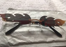 Car-Driving-Glasses Fire-Flame Uv-400-Eyewear Rimless Trending Fashion FORAUTO Narrow