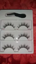 Hbzglad-banda Invisible transparente 3D, 3 pares, pelo de visón, pestañas postizas largas naturales y anchas + pinzas