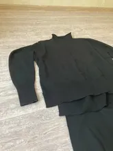 Womens Outfits Tracksuit-Set Pants Two-Piece-Set Knitted Yedinas Korean Winter Casual