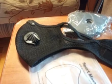 Máscara de cara de ciclista con filtros PM 2,5, Mascarilla anticontaminación con válvula de respiración de carbón activado para ciclismo