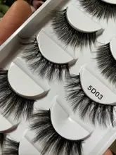 Pestañas postizas de visón 3D, 5 pares, naturales, Cilius, volumen, maquillaje, extensión de pestañas magnéticas, TSLM2