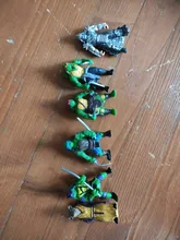 6 unids/bolsa encantador Mini tortugas acciones figura de dibujos animados Tartaruga Ninjas de juguete para niños muñeca de Anime figura regalos de cumpleaños