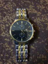 ORLANDO-reloj de cuarzo para hombre, cronógrafo de pulsera de acero inoxidable chapado en oro y plata, a la moda, nuevo, envío directo