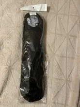 Coleta de pelo largo ondulado vigoroso para mujer, coleta sintética con cordón, coleta para mujer negra