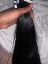 Cinta en extensiones de cabello humano Real pelo brasileño 20 piezas/40PCS máquina Remy sedoso recto sin fisuras de la trama de la piel 2,5 g/PCS