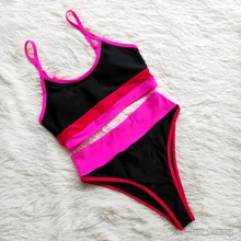 Womens Swimsuits Swimwear Bikinis Biquini Beachwear Patchwork Leopard Push-Up Ingaga Sexy