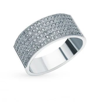

Silver ring with cubic zirconia sunlight sample 925