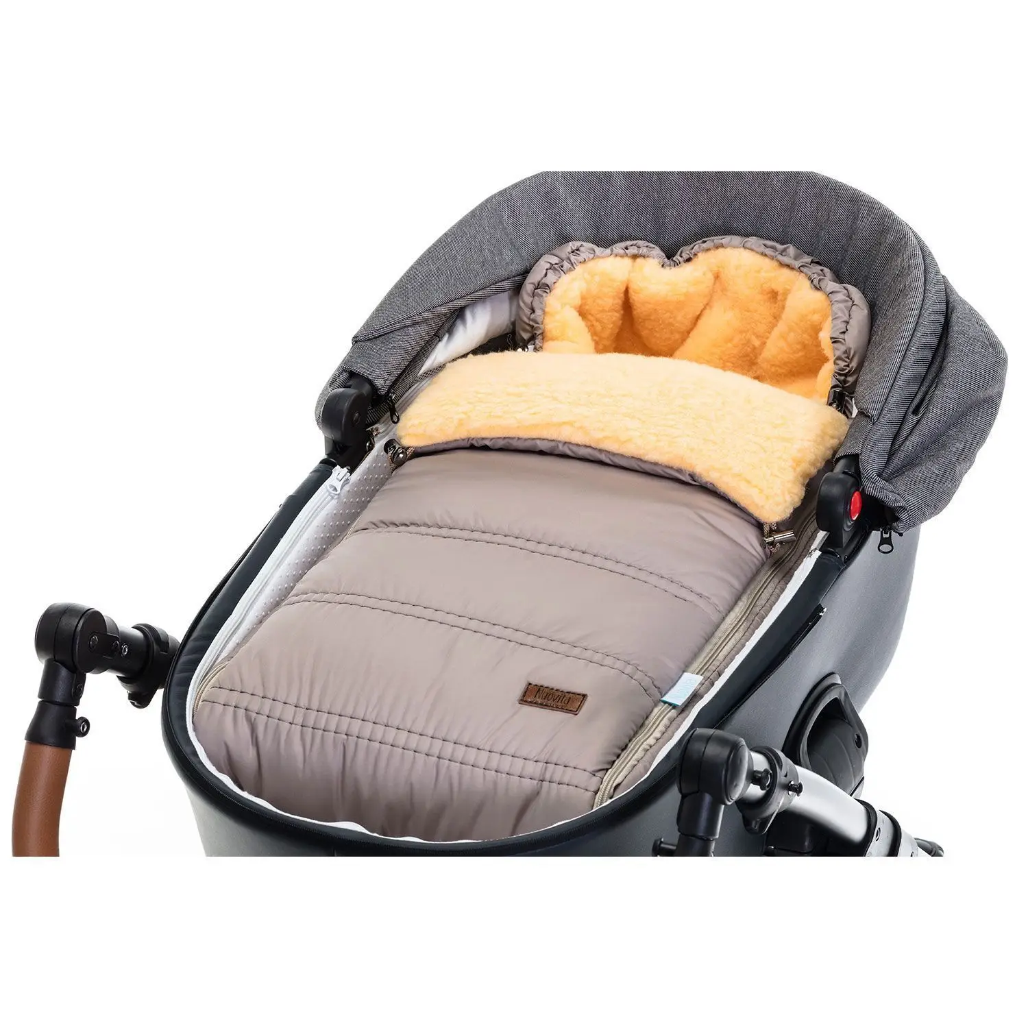 Конверт зимний меховой Nuovita Alpino Pesco(Beige/Бежевый