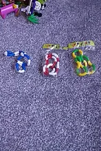 Cuerda de la suerte Deform para niños, juguetes de ventilación, cuerda mágica, Puzzle, Color aleatorio, regalo