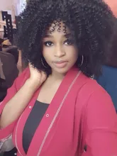 Kinky Curly Wigs Bangs Blonde Cosplay Heat-Resistant Brown Lizzy Synthetic Black Women