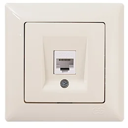 

PnpnElectrıc Gns Visage Ambiance Single Data Socket (RJ45 Cat6) Cream