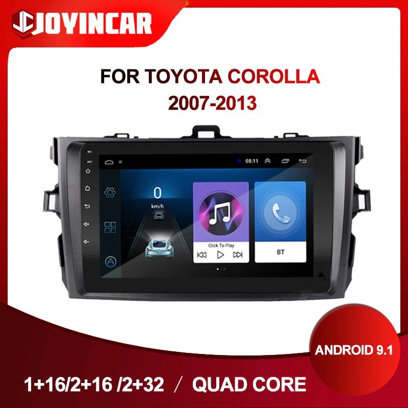 9 &quotAndroid 1 2Din автомобильное радио для Toyota Corolla 2006 2007 2008 2009 2010 2011 2012 2013 Автомобильный