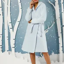 Черный жемчуг женщин протектора вышитые с капюшоном хорошо мягкий Халат