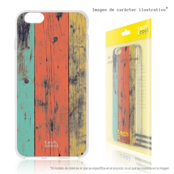 

FunnyTech®Stand case for Wiko Silicone View 3 L stand case wood colors vers.2