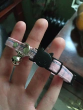 Collar de seguridad ajustable para gatos con cierre a presión, Material de algodón con campana, no mantiene el cuello, productos para cachorros de Mascota, Collar