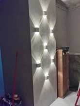 Led Wall Lamp Aluminum Outdoor IP65 Waterproof Up Down Wall Light For Home Stair Bedroom