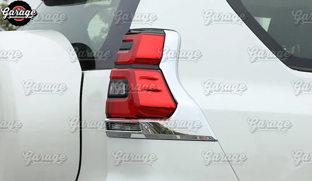 Накладка на задние фары для Toyota Land Cruiser Prado 150 2010- ABS пластик молдинг 1 комплект/1 шт. украшение автомобиля stylin