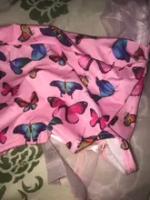 CHRONSTYLE mujeres estampado de mariposa blusas Crop Tops cuello barra larga Puff manga hombro sin espalda jerseys