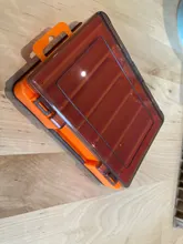 Kingdom Fishing Box 12 14 compartimentos accesorios de pesca, cajas de anzuelos de señuelo de almacenamiento de doble cara de alta resistencia, caja de aparejos de pesca