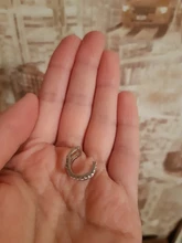 Pendiente Vintage sencillo en forma de U para oreja, Clip no perforado, Punk, Color antiguo, flor pequeña tallada, hueco, nuevo