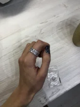 Anillo de piedra de circón con cristales grandes para mujer, sortija de compromiso, Color plateado, estilo bohemio, Vintage, boda