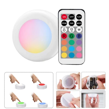 

Remote Control RGB Night Light Color Festival Party Atmosphere Light LED Cabinet Light Bedroom Lamp for Staircase hallway toilet