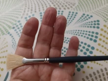 EZONE-pincel de cerdas para pintura, diferentes pinceles de tamaños, Handel de madera para óleo, Acuarela, Gouache acrílico, suministro de arte