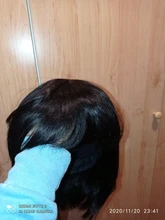 Bob corto pelucas de cabello humano brasileño liso, pelucas de corte corto Remy para mujeres negras, Color Natural, pelucas de máquina completa con explosión