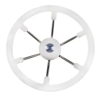 

Steering wheel leader tanegum White Rim silver spokes D. 360mm vn7360-08