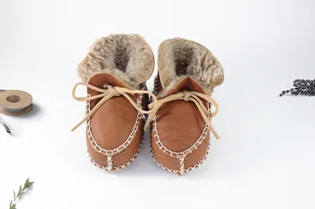 

Pialetti Baby Booties Turkish Leather Sheepskin Winter Fur Boots