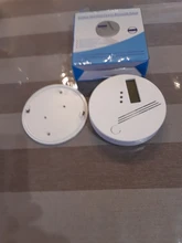 Envío Gratis! LCD CO Sensor trabajo solo construido en 85dB sirena de sonido independiente envenenamiento por monóxido de carbono Detector de alarma de advertencia