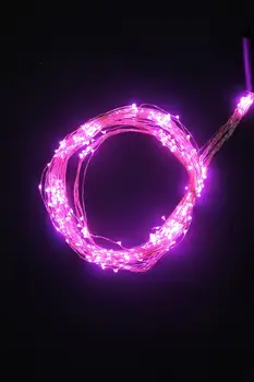 

Garland strand "dew" (ponytail), dc12v, wire champagne, 380 led pink diode (mini), there are power supply