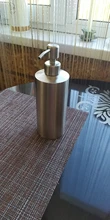 Soap-Dispenser Pump-Bottle Detergent Round-Shampoo Foam Stainless-Steel Bathroom Kitchen