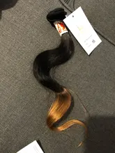 Extensiones de pelo humano con degradado para mujer negra T1B/30, extensiones de cabello humano ondulado brasileño, 35g/Uds., 5/6/7/8/9/10 Uds.