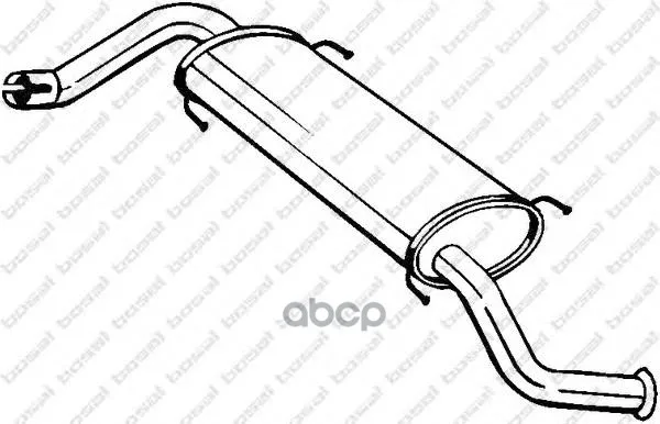 Глушитель Выхлопных Газов Конечный Bosal арт. 281873