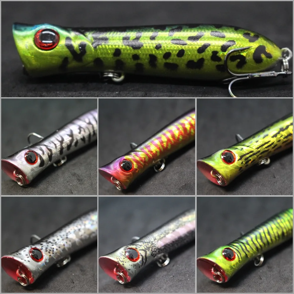 Wlure Fishing Lure Topwater Popper 8Cm 12G Crankbait Carp Fly Acqua Dolce Sea Insect Bait Fake Lure Ice Lure Fishing T683