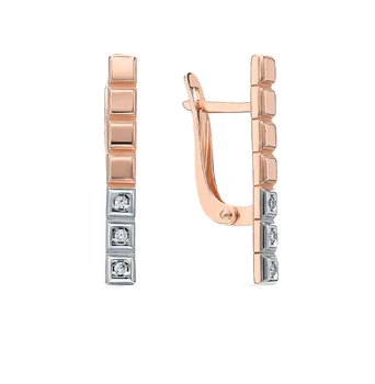 

Silver earrings with cubic zirconia sunlight sample 925