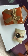 Conjunto de Cajas de Regalo para mujer, relojes de pulsera femeninos de diseño a la moda, de oro rosa, gran oferta, 2 uds., 2020
