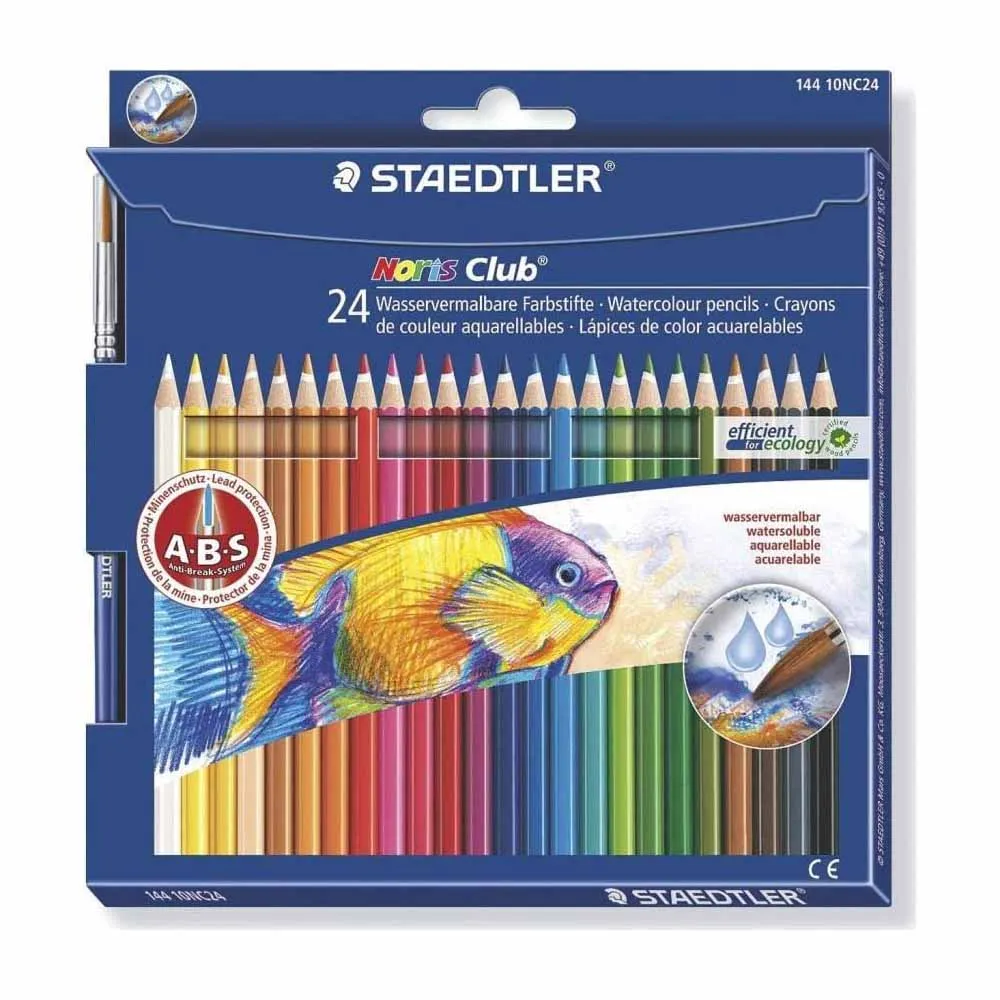 

Набор акварельных карандашей STAEDTLER Noris Club aquarella, 24 шт. в упаковке