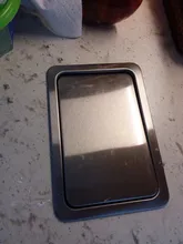 Can Balance-Swing Trash-Bin Kitchen-Counter-Top Garbage Stainless-Steel Flap-Lid-Cover