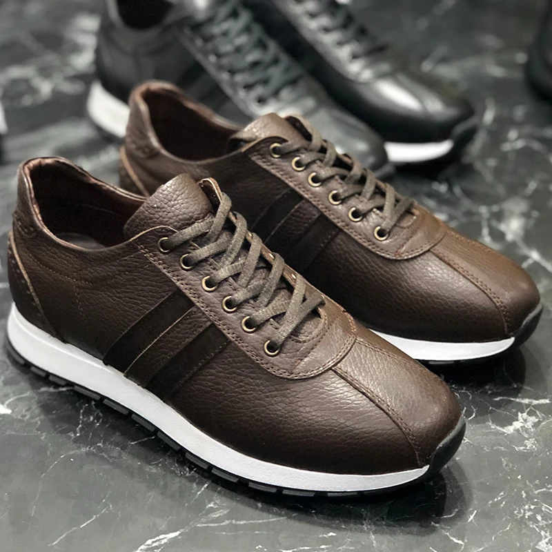 Sneakers For Men Sneakers Comfortable Flexible Fashion Style Leather Wedding Orthopedic Walking Shoe Sport Shoes For Men Comfort Unisex Lightweight Lightweight Sneakers Running Shoes Breathable Zapatos Hombre