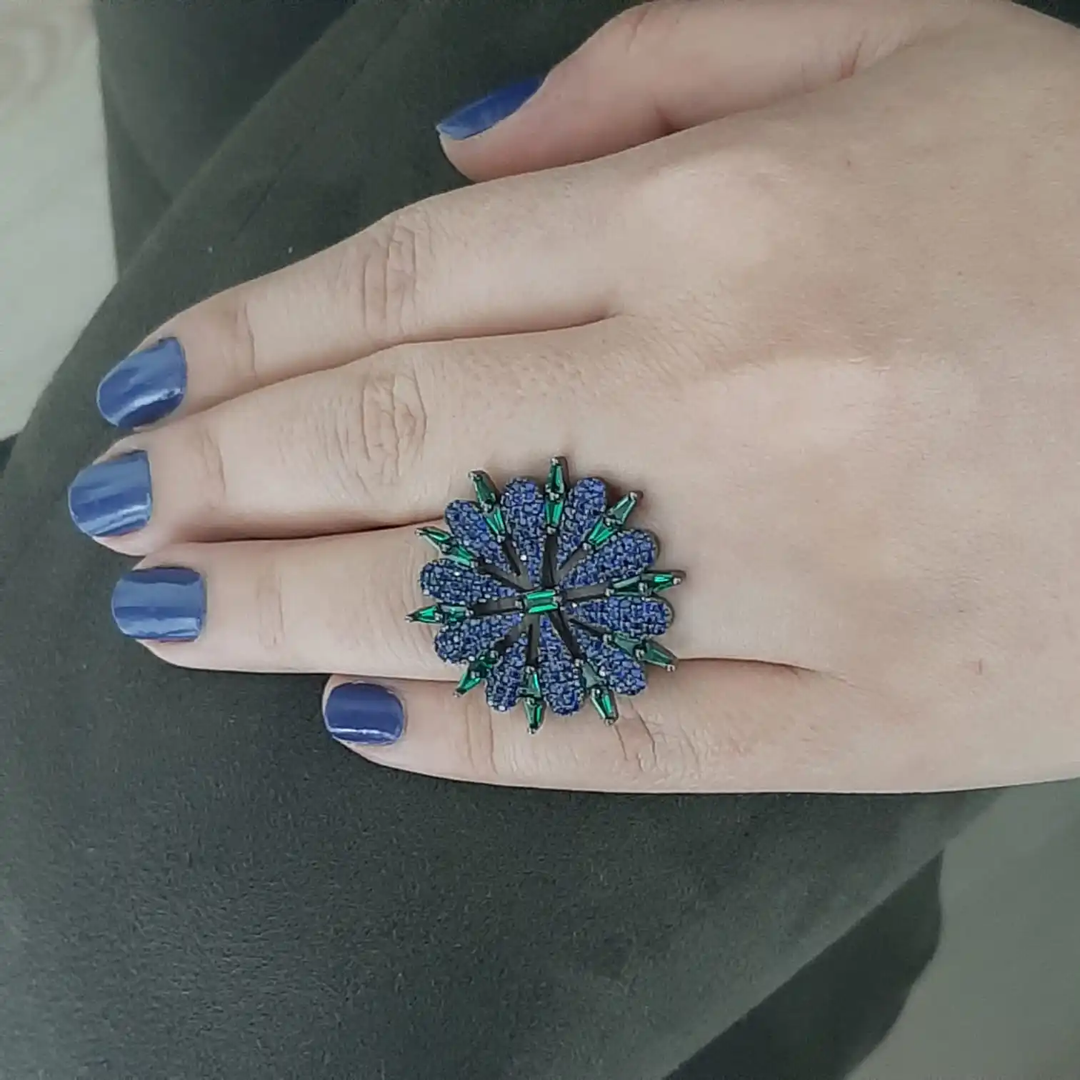 

Snowflake Ring Silver Ring for Women 925 Sterling Silver
