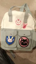 Canvas Backpacks School Bags DVA Rabbit Rucksack Laptop-Shoulder Teenagers Game-Ow Cosplay