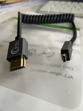 Hdmi-Compatib-Cable Male-Male Spring Gopro Raspberry Pi High-Speed-Adapter Micro 4K 