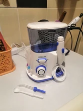 Waterpulse V300B Dental hilo Dental Oral agua irrigador con 5 Jet consejos Dental higiene Oral 10 presiones dientes limpiador de hilo Dental
