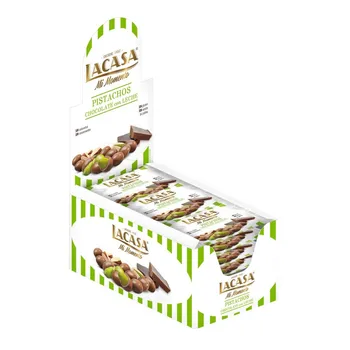 

Lacasa pistachio Chocolate milk · 14 you. (25g.)